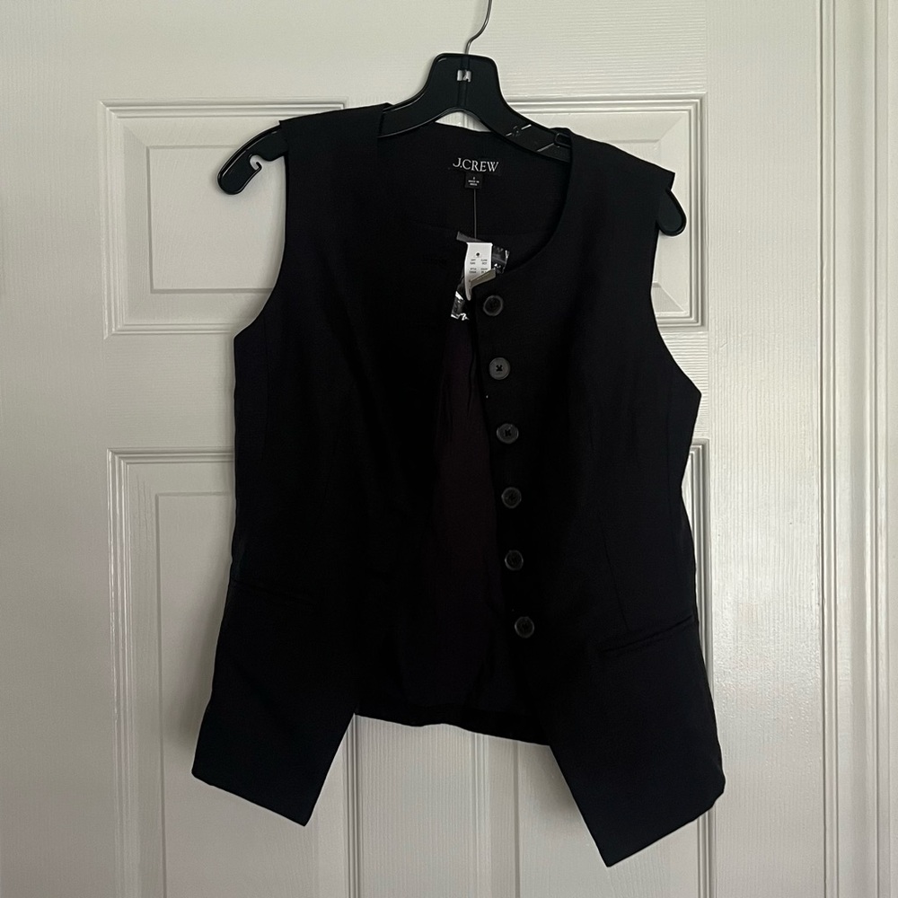 Tags on New J.Crew Black Vest